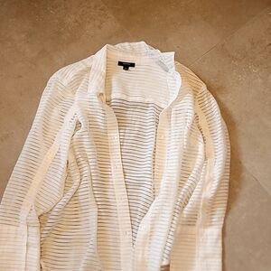 Alfany white button up beach wear option!